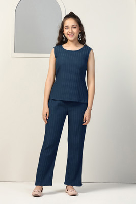 Ompax Girls Casual Top Pant(RAMA)