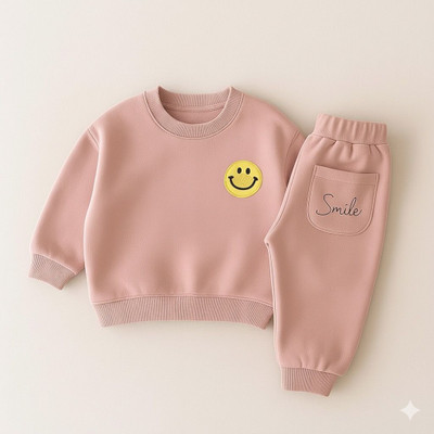 Shenan Baby Boys & Baby Girls Casual Sweatshirt Pyjama(pink)