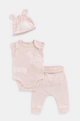 Mothercare Baby Boys Casual Bodysuit Pyjama(Pink)