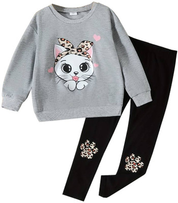 KEESOR Girls Casual Pullover Pant(GREYMELANGE)