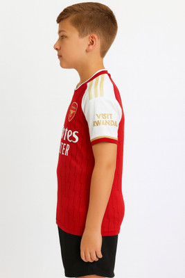 DOSTITCH Boys & Girls Casual T-shirt Shorts(Red)