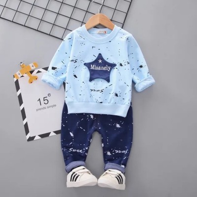 FUTURE TRENDSs Baby Boys & Baby Girls Casual T-shirt Pant(BLUE)