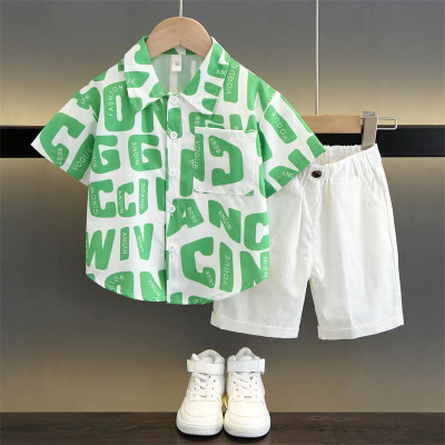 BHANSALI Baby Boys & Baby Girls Casual Shirt Shorts(Green)