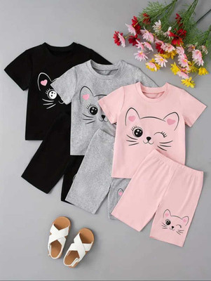 s.r. garments Boys & Girls Casual T-shirt Shorts(MULTICOLOR)