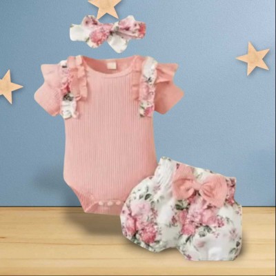 KTP Baby Girls Party(Festive) Dress Bow Tie(Peach)