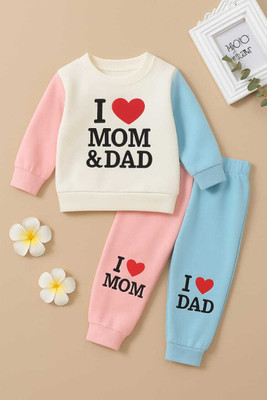 SRP COLLECTION Baby Boys & Baby Girls Party(Festive) Shirt Pant(WHITE PINK BLUE)