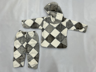 ZOTOFLY Baby Boys Casual Hat Pyjama(Grey)