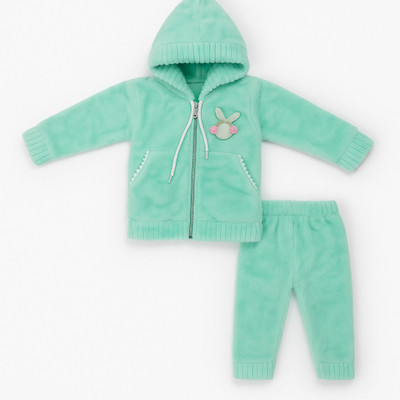 KIDDOWEAR Baby Boys & Baby Girls Casual Cardigan Pyjama(LIGHT GREEN)