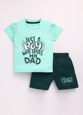 KOLKIDS Baby Boys & Baby Girls Casual T-shirt Shorts(AQUA)