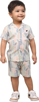 POLKA TOTS Boys Casual Track Suit Top(GREY)