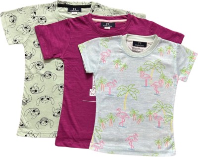 TS Collection Baby Boys & Baby Girls Casual T-shirt Shirt(Multi-colour)