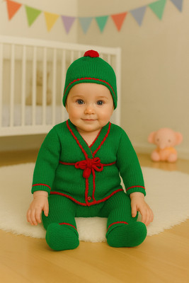 Paryag Baby Boys & Baby Girls Casual Sweater Pyjama(Multi-13)