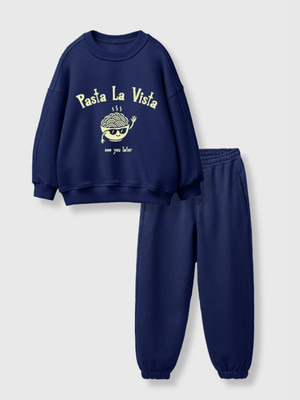 Nap Chief Boys & Girls Casual Sweatshirt Track Pants(Navy)