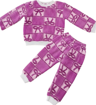 Minnat Fashion Baby Girls Casual Top Pant(PURPLE)