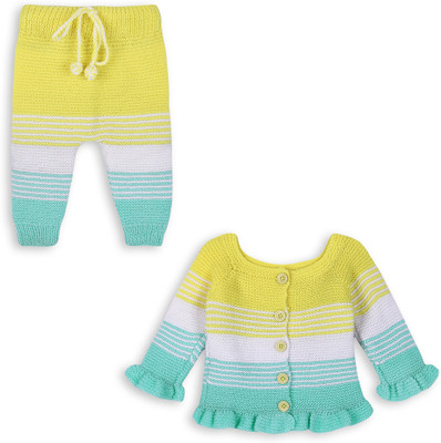 Windrop Solutions Baby Girls Casual Sweatshirt Pant(MULTICOLOR)