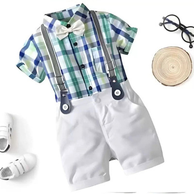 SS ENTERPRISE Baby Boys & Baby Girls Casual Shirt Shorts(Green)
