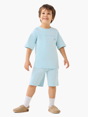 JUNIORS by Babyshop Baby Boys Casual T-shirt Shorts(Blue)
