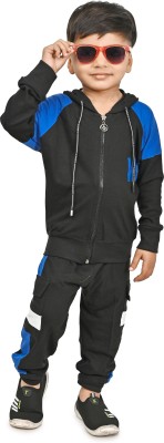 carrydreams Boys Casual Jacket Track Pants(ROYALBLUE)