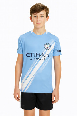 BUGOAT Boys & Girls Casual T-shirt Shorts(Blue)