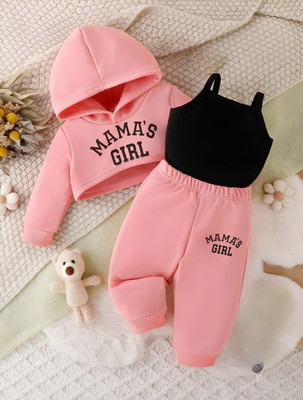 DRITI Baby Girls Casual Jacket Pant(PINK)