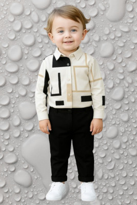 Riyanshi Trending Baby Boys Casual Shirt Pant(Multicolor)