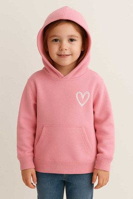 Tha kids Villa Boys & Girls Casual Pullover Sweater, Sweatshirt(baby pink)