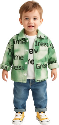 MiniMighty Baby Boys Casual T-shirt Pant(GREEN)