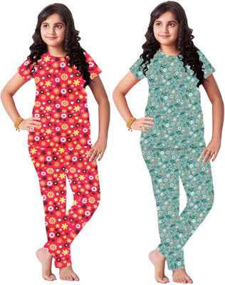 Bharathi Devi Girls Casual Top Pant(COMBOO)