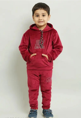 Fashion Filip Boys Casual Track Suit Track Suit(Red)