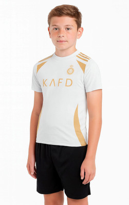 Ryze Boys & Girls Casual T-shirt Shorts(White)