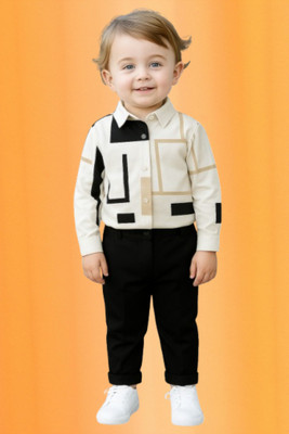 RIYANSHI Boys Casual Shirt Pant(Multicolor)