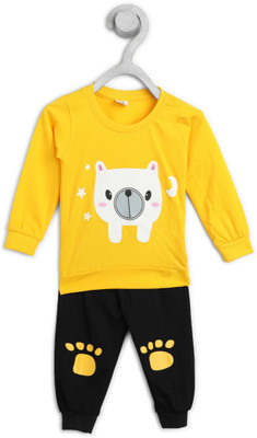 trndee Boys Casual Dress Pyjama(YELLOW)