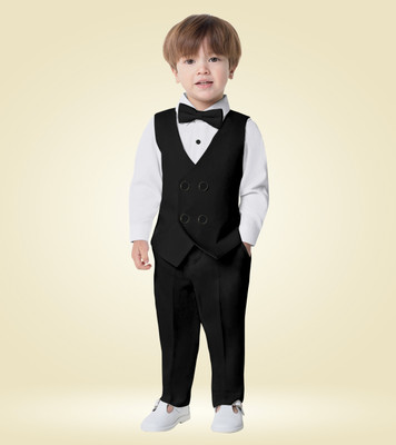 BELIEVED WORTH’S Boys Party(Festive) Waistcoat Pant(GREY SUIT)
