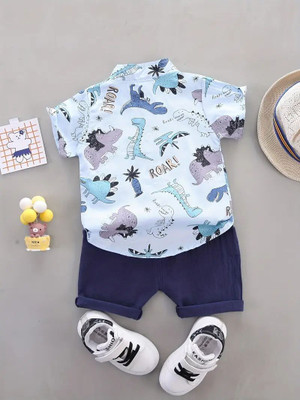 morecollection Boys Casual Shirt Shorts(Multicolor 27)