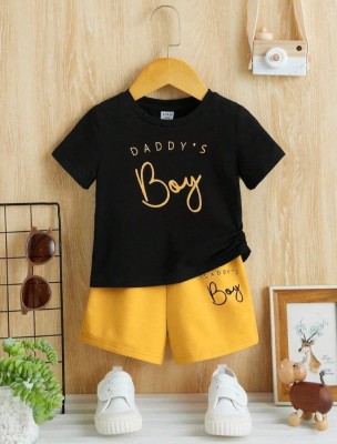 Maaruti Baby Boys Casual T-shirt Shorts(YELLOW)