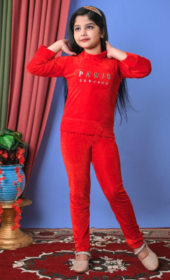 RQUEEN Girls Party(Festive) Top Pant(Red)