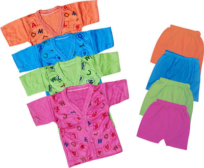 ReshmaaEnter Baby Boys & Baby Girls Casual T-shirt Shorts(D-1-4-5-6)