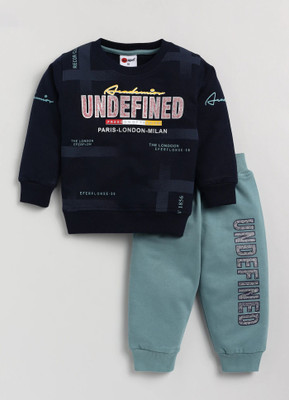 Mars Infiniti Boys & Girls Casual Sweatshirt Track Pants(Navy Blue)