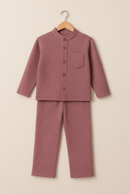 marshmellow by janvi Boys & Girls Casual T-shirt Pyjama(Dusky Pink)