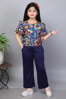 KidsCute Girls Party(Festive) Top Pant(MULTICOLOUR)