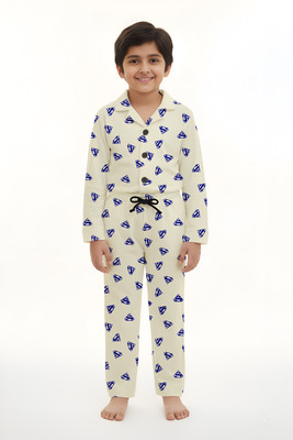 MYO Boys & Girls Casual T-shirt Pyjama(LEMON)