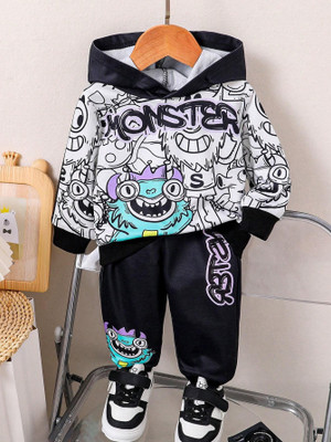 NOORENTERPRISE Baby Boys & Baby Girls Party(Festive) T-shirt Pant(Black)