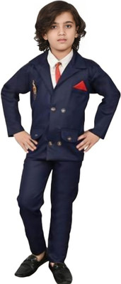 Go Berry Boys Party(Festive) Shirt Pant(BLUE)