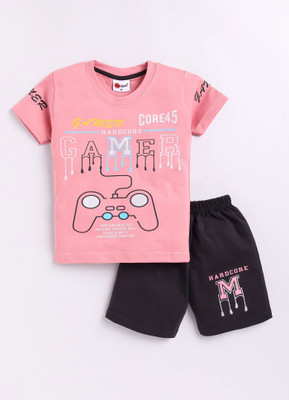 Mars Infiniti Boys Casual T-shirt Shorts(Wine)