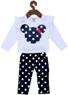 ICABLE Baby Girls Casual Top Trouser(Dark Blue)