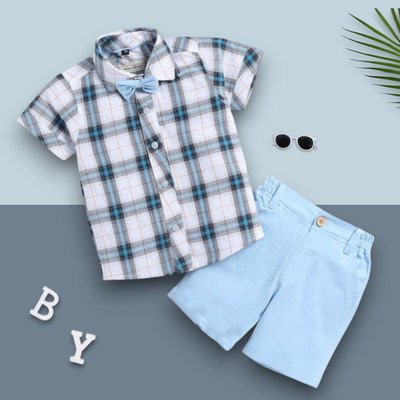 LittleRebel Baby Boys & Baby Girls Casual Shirt Shorts(1006_GD)