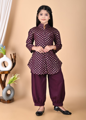 STYLE IQ Girls Party(Festive) Top Pant(MAROON)