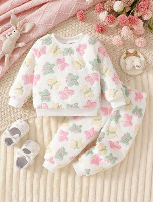 LASKAR FASHION Baby Boys & Baby Girls Disney Princess Party(Festive) Pyjama Sweatshirt(MULTI)