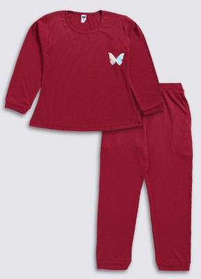 MR Feshion Boys Casual T-shirt Pyjama(Red)