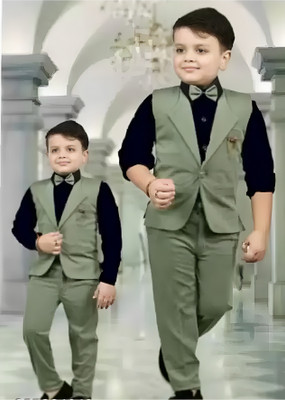 Go Berry Boys Party(Festive) Shirt Pant(A GREEN)